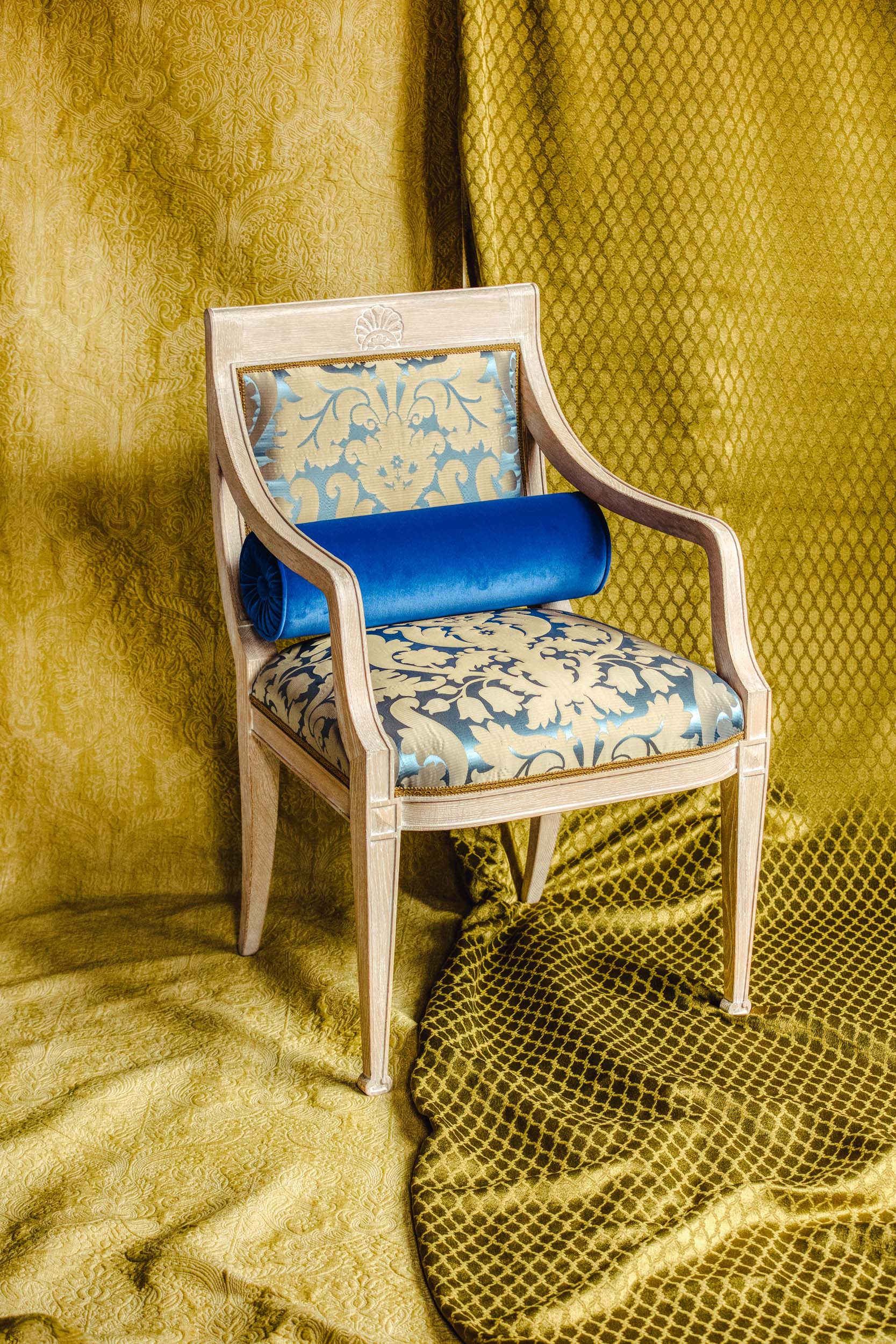 An antique chair in the Bussandri villa